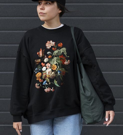 Vintage Floral Sweatshirt, Mother's Day Gift
