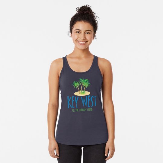 Discover Key West Therapy Racerback Tank Top