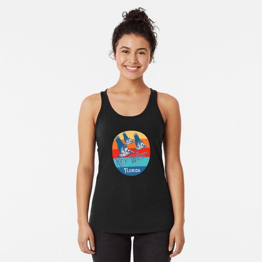 Key West Florida Pelicans Racerback Tank Top