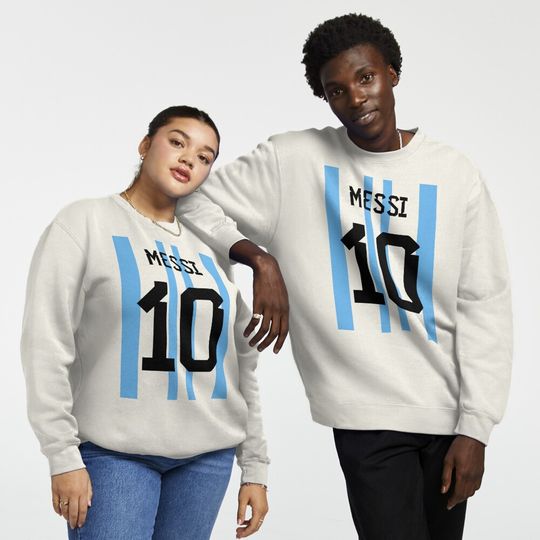 Messi 10 Pullover Sweatshirt, Lionel Messi Sweatshirt, Messi Fan Sweater