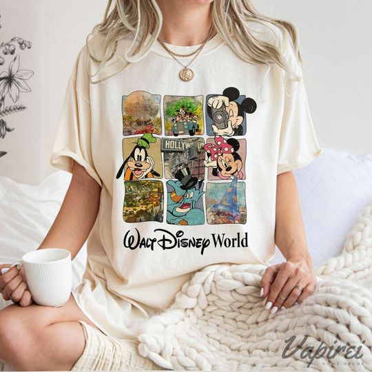 Vintage Walt Disney World Mickey And Friends Shirt