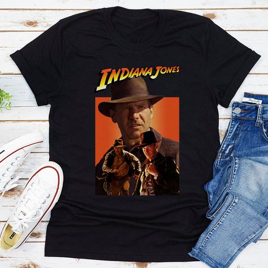 Indiana Jones Shirt, Harrison Ford Fan T-shirt, Vintage Archaeology Adventure Movies Actor Shirt