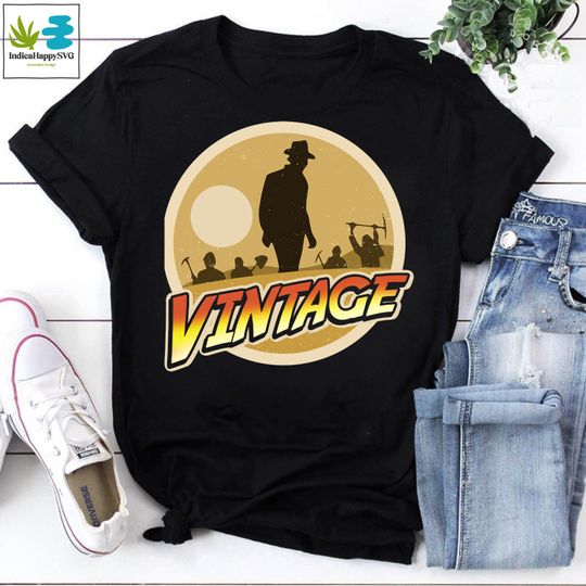 Indiana Jones Vintage Cool Design Vintage Shirt, Indiana Jones Shirt, Cowboy Movie Shirt, Cowboy Shirt, Western Shirt