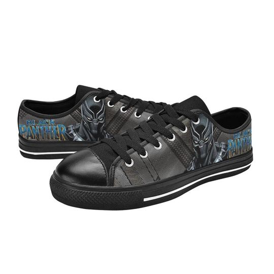 Black Panther Low Top Shoes Sneakers Disney Low Top Shoes Sneakers