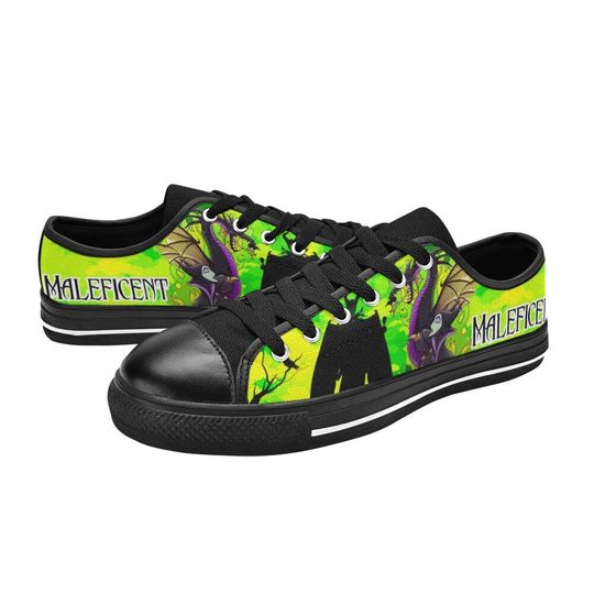 Maleficent Low Top Shoes Sneakers Disney Low Top Shoes Sneakers