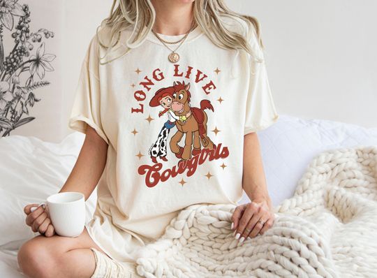 Retro Disney Toy Story Jessie Shirt, Disney Long Live Cowgirls Western Shirt