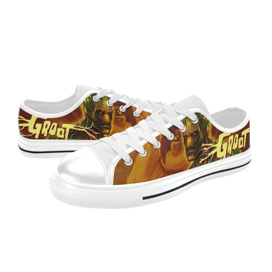 I AM GROOT Low Top Sneakers Disney Low Top Shoes Sneakers