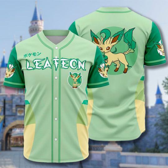 Leaf Squirrel Evolution Baseball Jersey, Japanese Animated Baseball Jersey