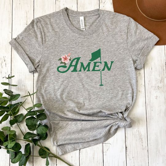 Amen Masters Golf Shirt, Masters Golf Azalea Tshir