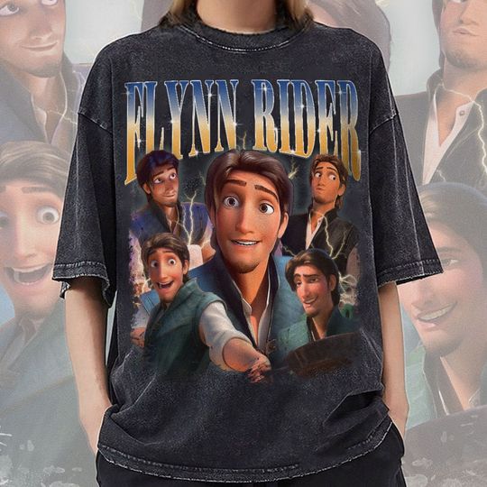 Flynn Rider Shirt Funny Tee, Tangled Rapunzel Princess Tees Shirt