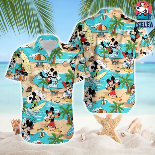 Mouse And Friends Disneyland Hawaiian Shirt, Hawaii Summer Vacation Shirt