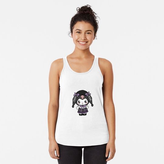 Kuromi Lolita Racerback Tank Top
