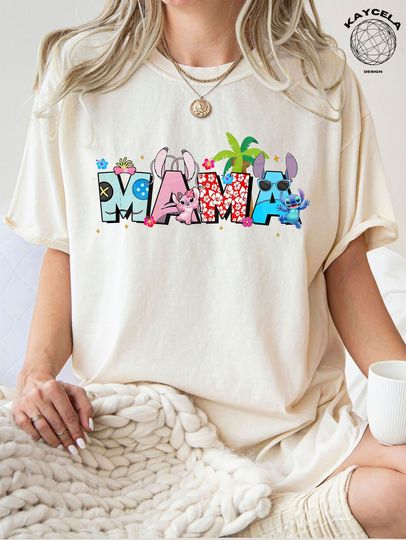 Disney Stitch Lilo Mama Shirt, Mom Shirt, Mother's Day, Gift For Mom
