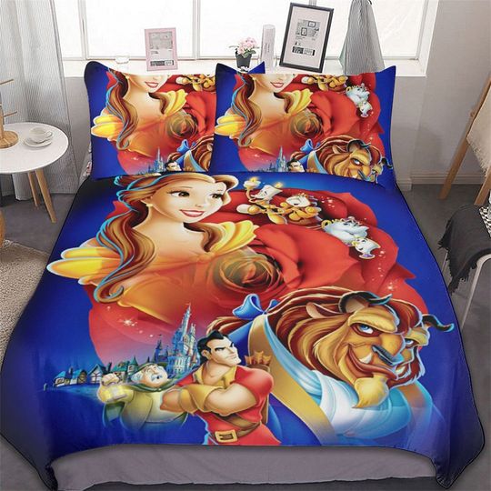 Beauty and the Beast Cotton Matting Bedding Set