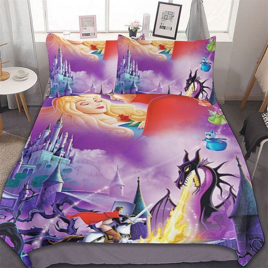 Beauty and the Beast Cotton Matting Bedding Set