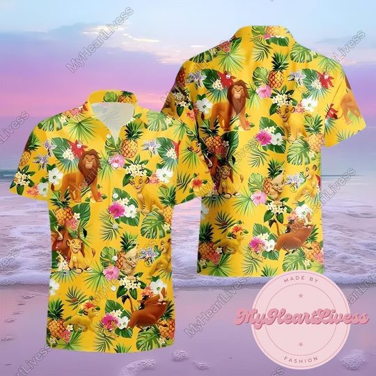 Simba Hawaiian Shirt, Funny Simba Shirt, Disney The Lion King Shirt