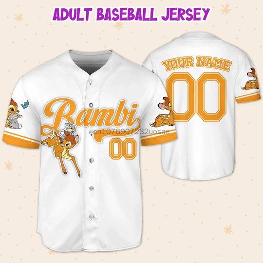 2024 Disney Bambi Baseball Jersey Custom Name