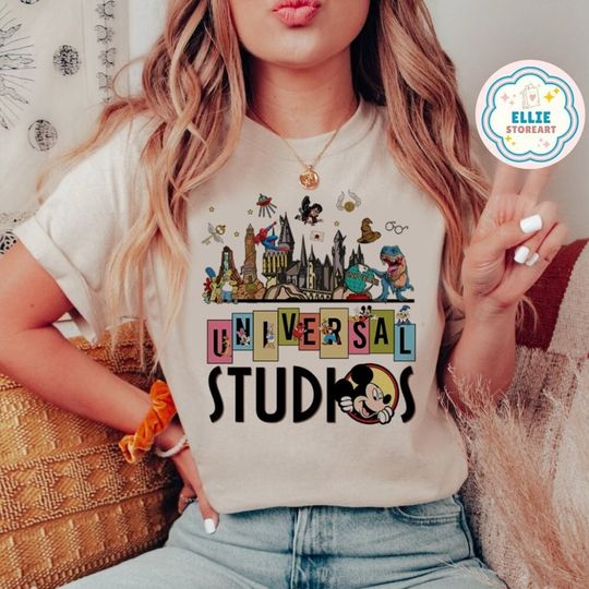 Vintage Universal Studios Shirt, Disney Universal Orlando Trip 2024