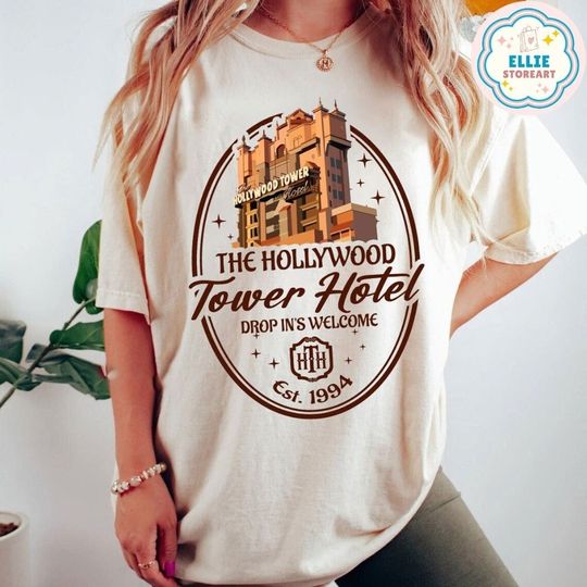 Retro Disney Hollywood Tower Hotel Est 1994 Shirt, Hollywood Studios Tower of Terror Tee, WDW Disneyland Family Vacation 2024, Disney Trip