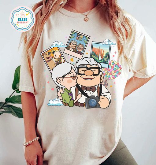 Adventure is Out There Disney Pixar Up Shirt, Vintage Carl And Ellie Up House