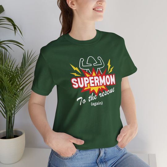 "Supermom" T-Shirt for Mom, Gift for Mom