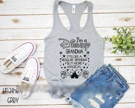 I'm a Magical Disney Grandma Personalized Womens Racerback Tank | Disney Squad Goals  | Disney Vacation | Family Matching Group Disneyworld