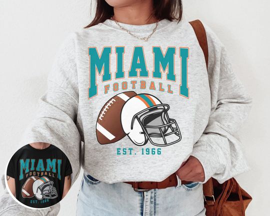 Vintage Miami Dolphin Football Sweatshirt
