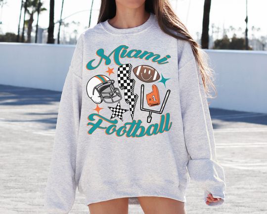 Miami Dolphin Football Sweatshirt