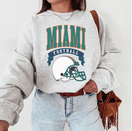 Miami Dolphin Football Sweatshirt