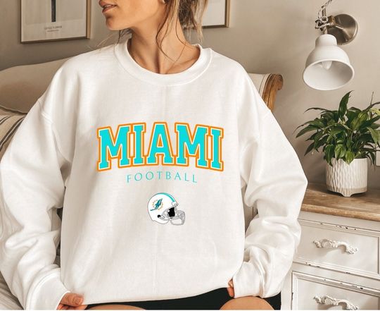Miami Dolphin Football Sweatshirt