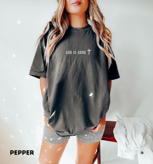 Minimalist Shirt God is Good Trendy Christian TShirt