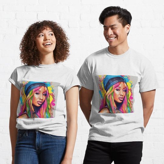 Nicki Minaj Colourful Drawing Classic T-Shirt