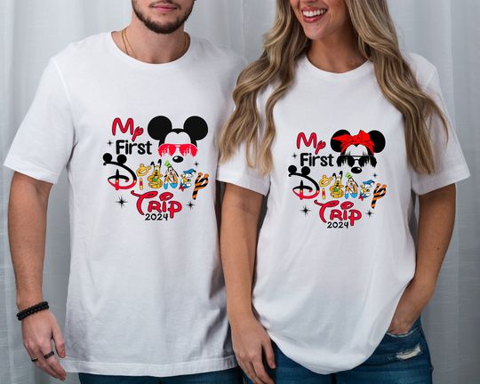 My First Disney Trip 2024 Shirt, My First Disneyworld Trip 2024, Family Disneyworld