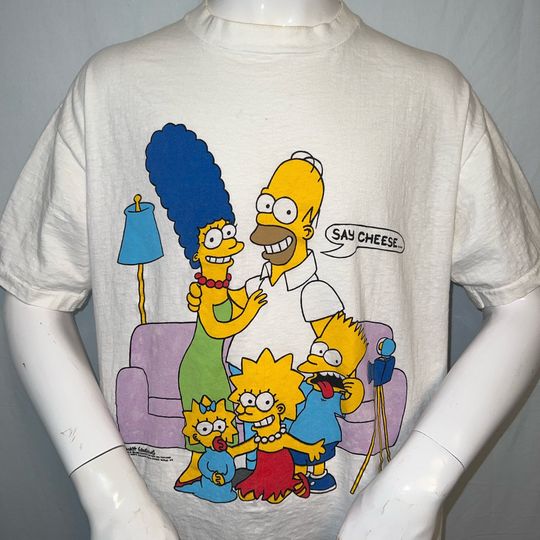Vintage 1989 Simpsons Family Portrait T-shirt