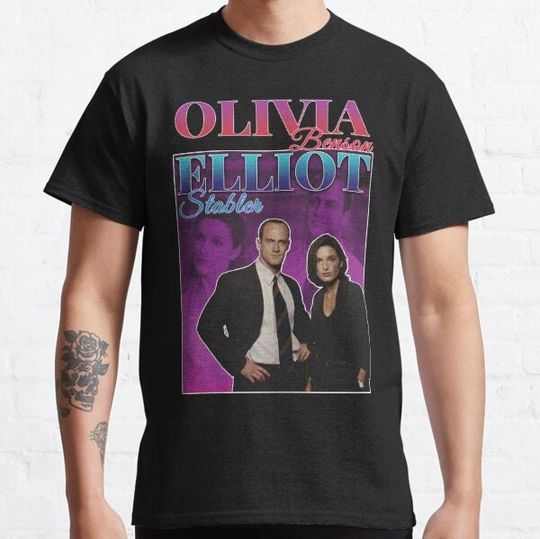 Olivia Benson & Elliot Stabler 90s Inspired Vintage Homage Classic