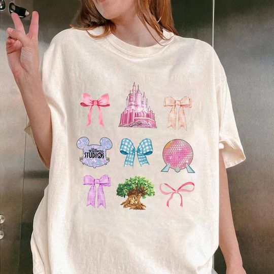 Discover Coquette Bows Disneyworld Disney Shirt