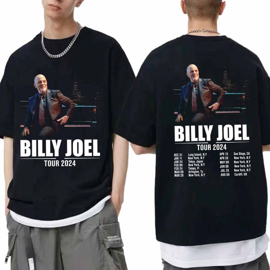 Billy Joel World Tour 2024 Shirt, Billy Joel Fan Shirt