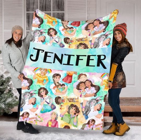 Personalized Name Encanto Blanket, Disney Encanto Fleece Mink