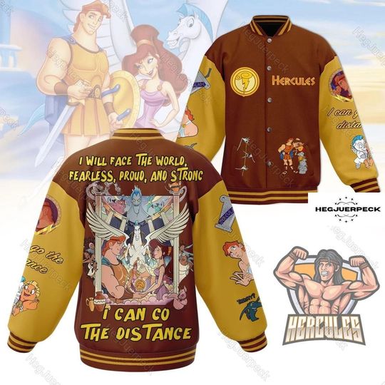 Hercules Jacket Men, Hercules Baseball Jacket, Disney Hercules Jacket