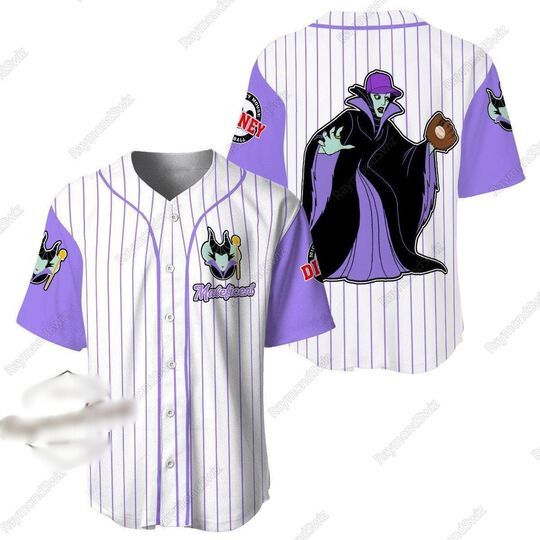 Maleficent Baseball Jersey, Maleficent Jersey Shirt, Sleeping Beauty Baseball Shirt, Disney Villain Jersey, Jersey Women, Gift For Mom