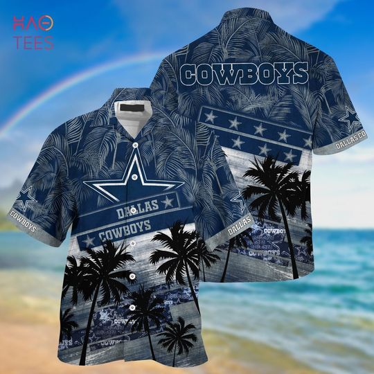 Dallas Cowboys Football Floral Aloha Hawaiian Shirt Summer Vacation