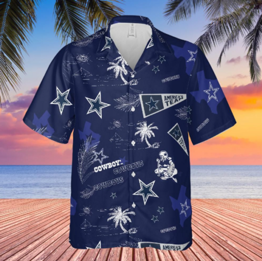 [SALE]dallas cowboys hawaiian shirt, american team, football fan gifts, summer vibe