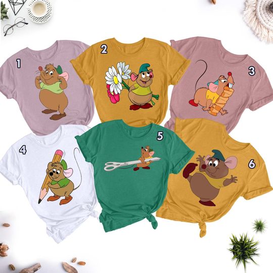 Gus Gus Shirt, Gus Gus Mouse T-Shirt, Cinde Shirt