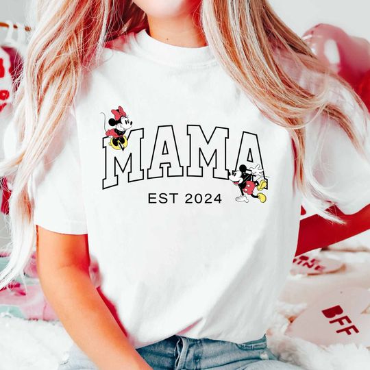 Mama Est 2024 Shirt, Disney Mom Shirt, Mothers Day Shirt, Gift for Mom