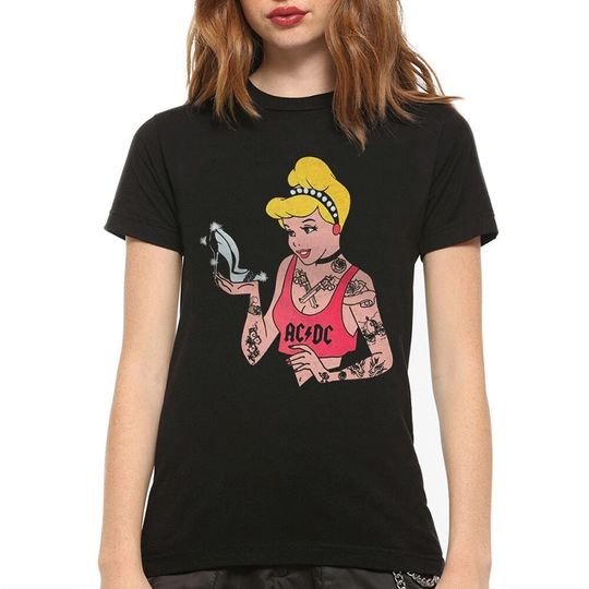 Cinde Rock Style T-Shirt, Disney Princess Shirt