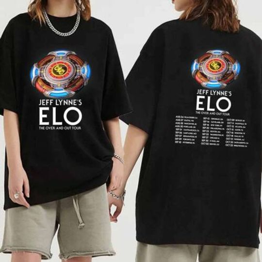 ELO The Over and Out Tour 2024 Double Sided Shirt