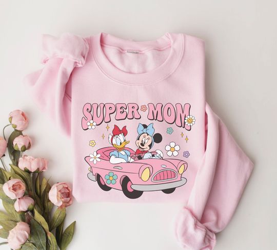 Minnie Super Mom Sweatshirt, Family Vacation Sweatshirt, Mother's Day Shirt, Gift For Mom