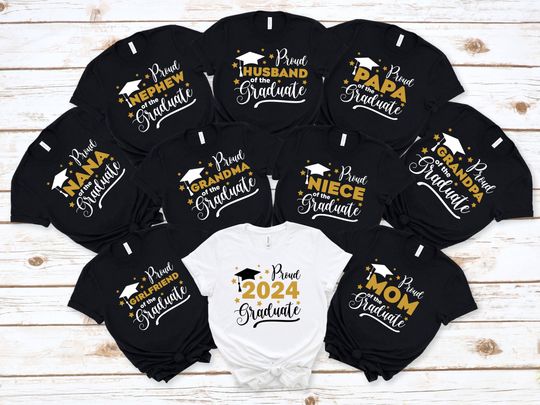 2024 Custom Graduation Shirt, Proud Custom Graduation 2024, Personalized Graduation Family Shirts, Proud Family Graduation Shirt