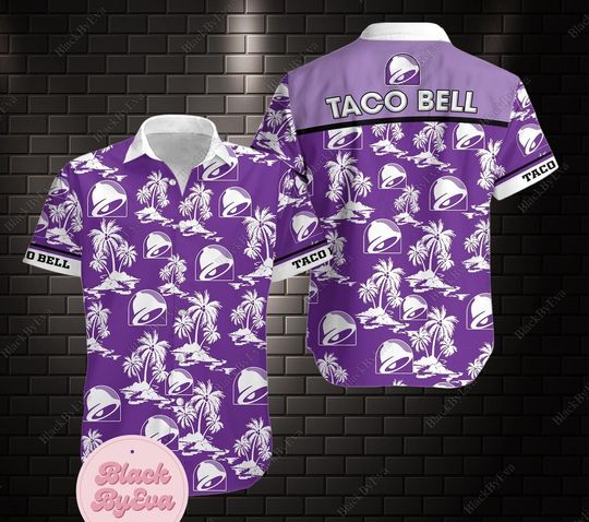 Taco Bell Shirt, Taco Bell Button Shirt, Taco Bell Hawaii Shirt
