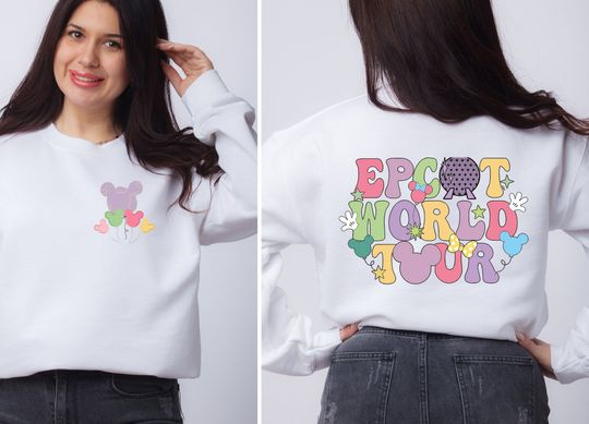 Disney Epcot World Tour Hoodie, Disney Group Trip Sweat Drink Around The World Hoodie, Retro Disneyland Epcot Shirt, Epcot Disneyworld Shirt